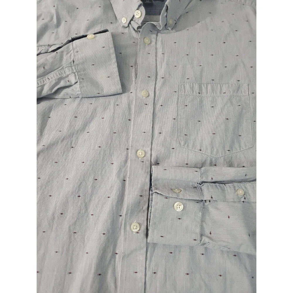 Banana Republic Men's Long Sleeve Button Up‎ Dress Shirt, XL